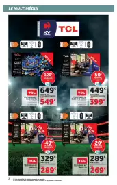 Catalogue Super U | Multimédia page 2: LE MULTIMÉDIA F SMART TV TCL 65" QLED IPO Procr wifi PARTENAIRE OFFICIEL ☆ XV FRANCE