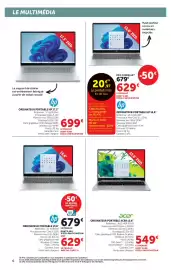 Catalogue Super U | Multimédia page 6: HP ORDINATEUR PORTABLE 17,3" €699,00, HP ORDINATEUR PORTABLE €629,00