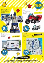 Catalogue TEDi page 11: R/C ROBOTER €15,00, WOHNMOBIL Camping-car €15,00