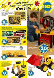 Catalogue TEDi page 12: Trolla engins de chantier €8,00, Pelle RC €12,00