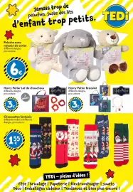 Catalogue TEDi page 24: Chaussettes fantaisie €1,55, Warm Plushfriend €6,00