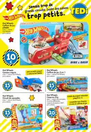 Catalogue TEDi page 7: Hot Wheels Camion requin €15,00, Hot Wheels Coffret de jeu 3 en 1 €15,00