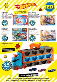 Catalogue TEDi page 8: Hot Wheels Crocodile €20,00, Hot Wheels Commissariat €20,00