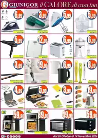 Volantino Giunigor Pagina 6: Toastapane €6,99, Forno Chef €49,90
