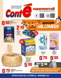 Volantino Conté Supermercati settimana 44 Pagina 1: I Supermercati della Calabria Conte 0,89 IDEALE PER TUTTE LE