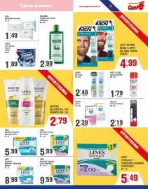 Volantino Conté Supermercati settimana 44 Pagina 13: Lines specialist pannoloni rettangolari plus €5,99