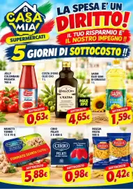 Volantino A Casa Mia Pagina 2: Cirio pelati €0,98, Reggia Pasta €0,42
