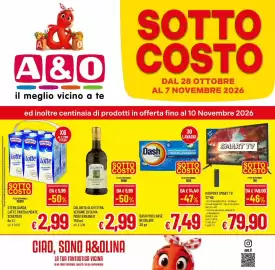 Volantino A&O Pagina 1: Sterilgarda Latte Parzialmente Scremato €2,99, Kooperx smart tv 32"hd €79,90