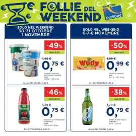 Volantino Orvea Pagina 9: Yogurt bianco naturale, magro Mila €0,75, Wudy Classico AIA €0,99