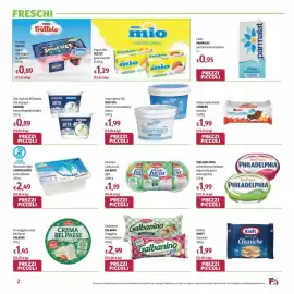 Volantino Futura Supermercati Pagina 2: Yogurt greco 0% Ohi Vita bianco €1,99, Philadelphia yogurt alla greca €1,99