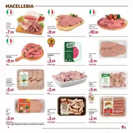 Volantino Futura Supermercati Pagina 4: Tagliata di pollo AIA €3,49, Sovracosce di pollo 10+ AMADORI senza antibiotici €5,49