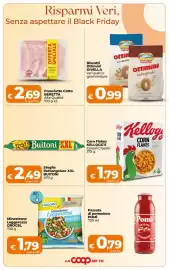 Volantino Ipercoop Radenza Pagina 3: Corn Flakes Kellogg's Cereali Classici €1,79, Passata di pomodoro Pomi €0,79