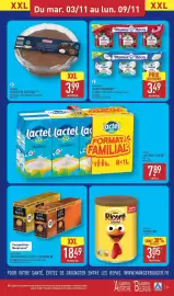 Catalogue ALDI semaine 45 page 19: MILSANI MOUSSE AU CHOCOLAT €3,99, Lactel LAIT DEMI-ÉCRÉMÉ €7,89