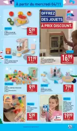 Catalogue ALDI semaine 45 page 33: TOYLINO BLOCS DE CONSTRUCTION EN BOIS €9,99, TOYLINO NOURRITURE EN BOIS €7,99