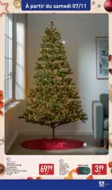 Catalogue ALDI semaine 45 page 39: HOME CREATION COUVRE-PIED DE SAPIN €3,99