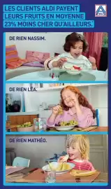 Catalogue ALDI semaine 45 page 5: LES CLIENTS ALDI PAYENT LEURS FRUITS EN MOYENNE 23% MOINS CHER QU'AILLEURS.** DE RIEN