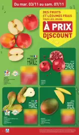 Catalogue ALDI semaine 45 page 6: Du mar. 03/11 au sam. 07/11 DES FRUITS ET LÉGUMES FRAIS TOUS LES JOURS A PRIX DISCOUNT