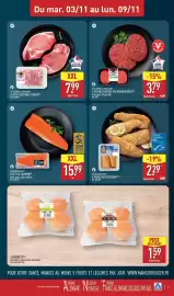 Catalogue ALDI semaine 45 page 9: GOLDEN SEAFOOD FILET DE SAUMON €15,99, ST-CLÉMENT LE BOUCHER 8 CÔTES DE PORC ÉCHINE €7,99