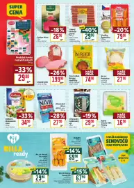 Billa leták týden 44 Strana 16: Lidový drůbeží párek €29,90, Uzená kýtka €199,90
