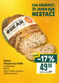 Billa leták týden 44 Strana 6: Oskar Vícezrnný chléb €49,90