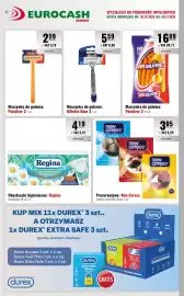Eurocash gazetka Strona 17: Prezerwatywy: New Caress €3,05, Chusteczki higieniczne: Regina rumiankowe €4,19