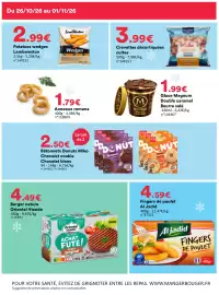 Catalogue Hmarket semaine 44 page 5: Hear-ket Crevettes décortiquées €3,99, Al Jadid Fingers de poulet €4,59