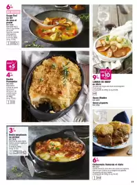 Catalogue Croque Gel page 17: Hachis Parmentier €4,65, DE RETOUR Soupe Thai au lait de coco et poulet €6,95