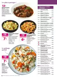 Catalogue Croque Gel page 18: Poêlée de Saint-Jacques* €7,69, Poêlée de tagliatelles aux gambas €6,29