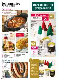 Catalogue Croque Gel page 2: Sommaire NOVEMBRE Surgelés 04 En Novembre, on mange ce qu'on veut Déco de fête en préparation
