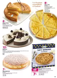 Catalogue Croque Gel page 33: Tarte tropézienne €7,85, Pasquier Tarte Normande aux pommes €7,84