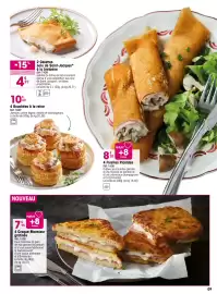 Catalogue Croque Gel page 9: Croque-Monsieur gratinés €7,95, Bouchées à la reine €10,60