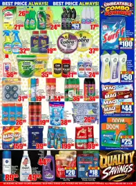 Three Star Cash and Carry catalogue Page 11: Albex Thick Bleach Assorted €63,00, Doom Insect Killer €36,99