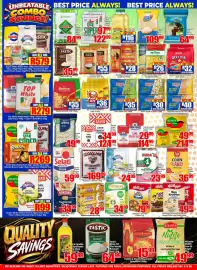 Three Star Cash and Carry catalogue Page 2: White Star Super Maize Meal €97,99, Bokomo Weet-Bix €28,99