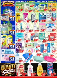 Three Star Cash and Carry catalogue Page 8: Freshpak Junior Rooibos €24,99, Purity Mabele Baby's Soft Porridge €19,99