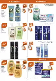 Müller Flugblatt woche 44 Seite 5: Glem Vital Shampoo €4,99, Syoss Haarspray €4,75