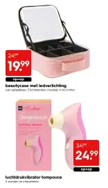 HEMA Flugblatt woche 44 Seite 10: Beautycase met ledverlichting €19,99, Tompouce luchtdruk vibrator €24,99