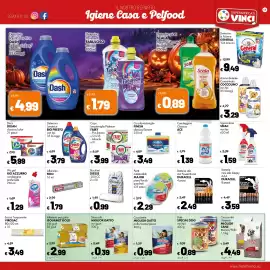 Volantino Supermercati Vinci Pagina 11: Special Dog Pâté con Vitello Eortaggi €0,89, Caps lavastoviglie Platinum Fairy €3,99