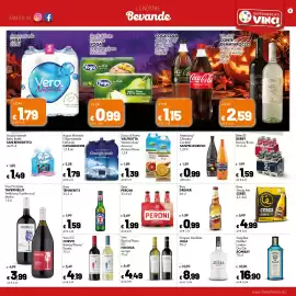 Volantino Supermercati Vinci Pagina 9: Aranciata Chinotto Cocktail Sanpellegrino €0,99, Birra Peroni €1,99