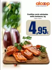 Folleto Super Alcoop semana 44 Página 10: Origen - costillas cerdo adobadas estilo barbacoa €4,95
