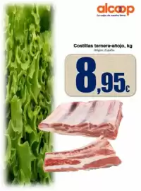 Folleto Super Alcoop semana 44 Página 5: Origen - costillas ternera-anojo €8,95