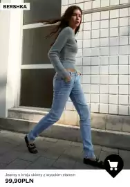 Bershka gazetka tydzień 44 Strona 5: Jeansy o kroju skinny z wysokim stanem Bershka €99,90