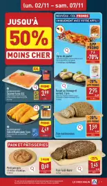 ALDI Dépliant week 45 Pagina 5: lun. 02/11 - sam. 07/11 JUSQU'À 50% MOINS CHER NOUVEAU CES PROMOS : UNIQUEMENT AVEC VOTRE