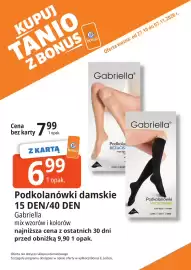 E.Leclerc gazetka Strona 26: Podkolanówki damskie 15 DEN/40 DEN Gabriella €6,99