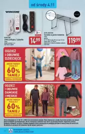 ALDI gazetka Strona 8: WORKZONE Listwa zasilająca, 3 gniazdk €14,99, Home Creation Suszarka na pranie rozsuwana €119,99