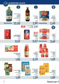 Volantino Talento Professional Store Pagina 12: Pelati di pomodoro LA ROSINA €2,69, Polpa di pomodoro Mutti €3,69
