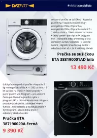 Datart leták Strana 4: DɅTART #elektrospecialista eta vestavná pračka se sušičkou • kapacita praní 8 kg/kapacita sušení 6 kg