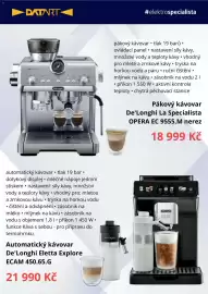 Datart leták Strana 5: De'Longhi La Specialista OPERA EC 9555.M nerez €18.999,00