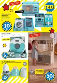 Catálogo TEDi semana 43 Página 16: Home Fun robot aspirador €8,00, Cocina XL €50,00