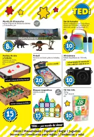Catálogo TEDi semana 43 Página 9: Pinball €20,00, Bloques magnéticos €15,00