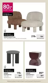 Karwei folder Pagina 26: WOOOD fauteuil Linde €139,00, Bijzettafel Suus €39,99